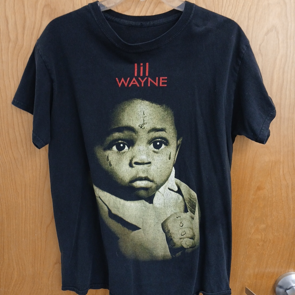 Lil Wayne Black Graphic Kids T-Shirt